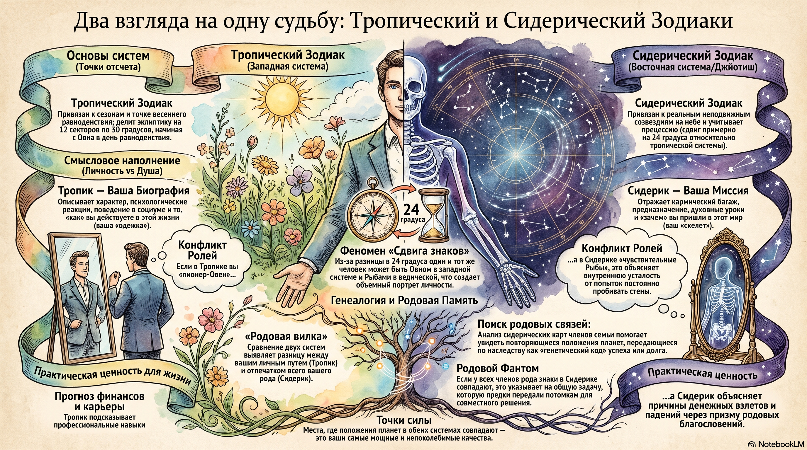 "Тропик" (тропический зодиак) и "Сидерик" (сидерический зодиак)