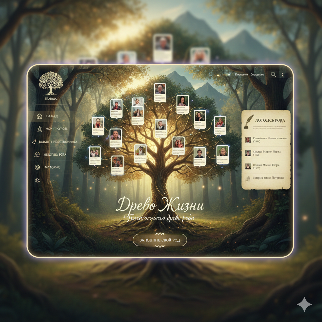 Древо Жизни — визуализация генеалогического древа